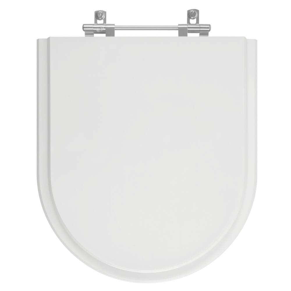 Assento Sanitário Riviera Plus Cinza Prata para vaso Celite