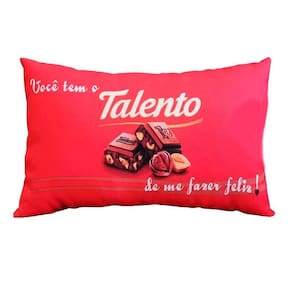 Almofada Vermelha 38x23cm - Decoração Festas e Presente