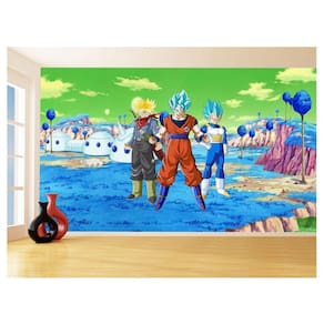 Papel De Parede Dragon Ball Goku Vegeta Anime 3,5M Dbz423