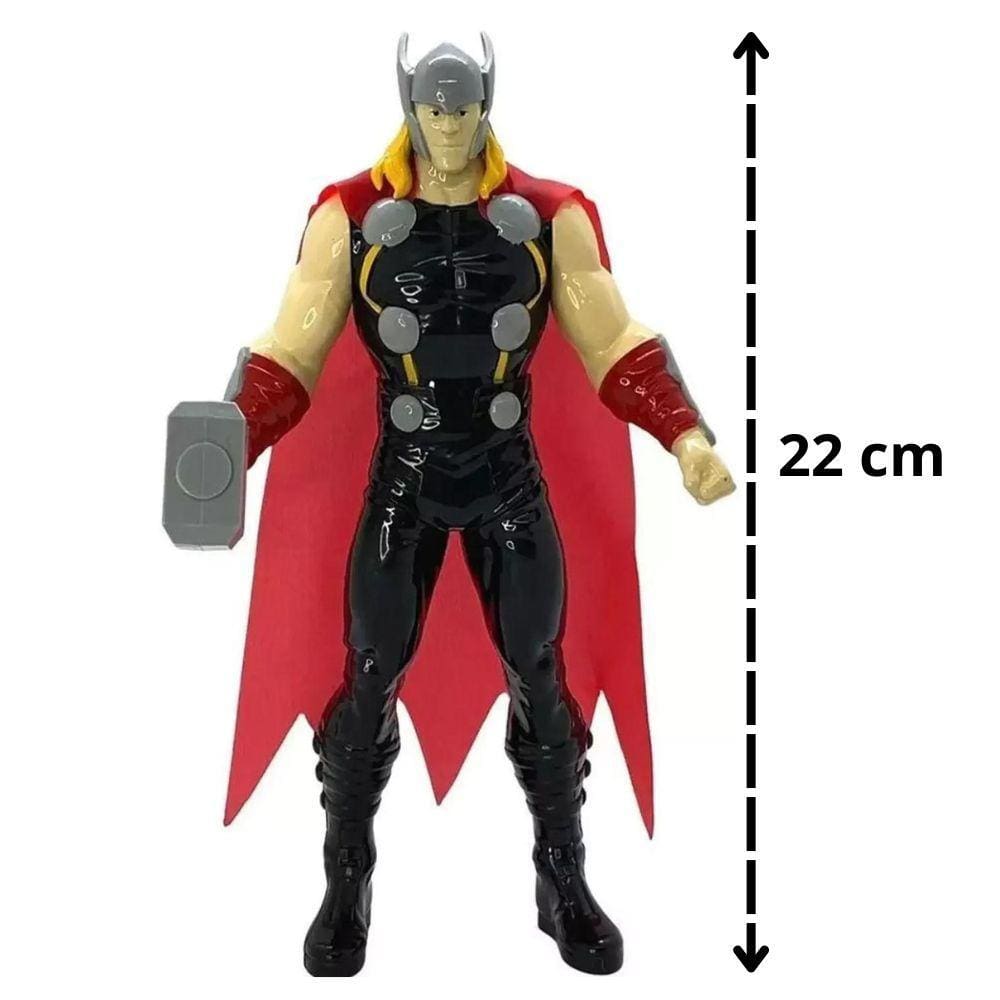 Boneco Thor Articulado Brinquedo Marvel Vingadores 22cm