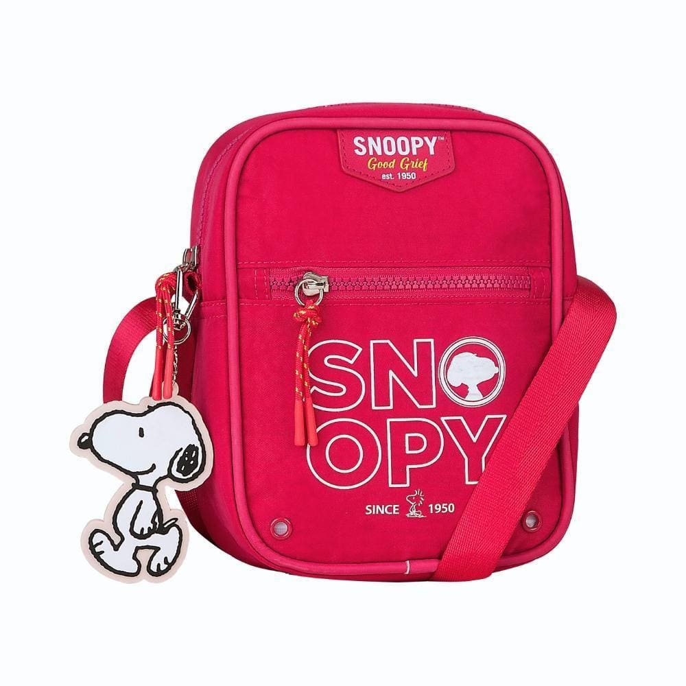 Bolsa Transversal Snoopy Colors Em Nylon Sp2850Pk Pink