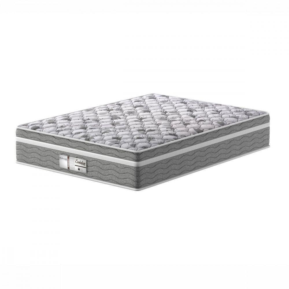 Colchão Molas Ensacadas Casal Evolution Probel Cinza/Branco