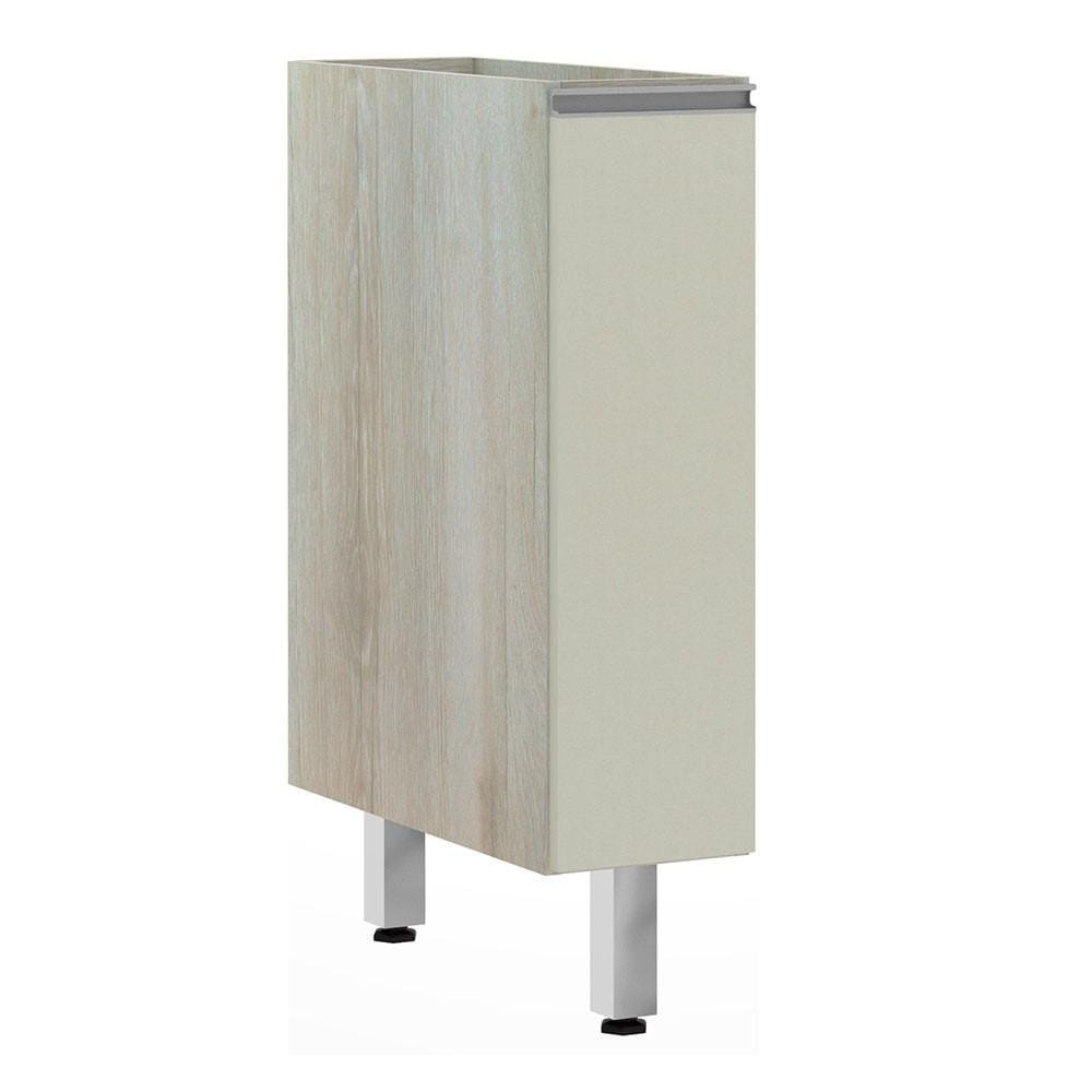 Balcão Sem Tampo 20cm Lis Legno Crem e Kashmir