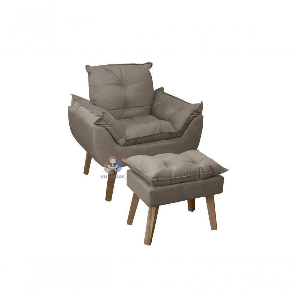 Poltrona Opala E Puff Opala Capuccino