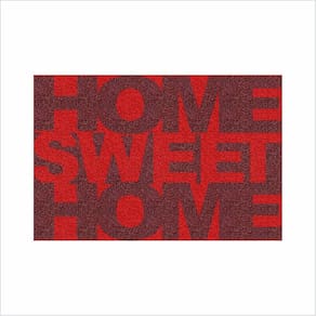 Tapete Home Sweet Medida Porta Decoração Cor Vermelho.