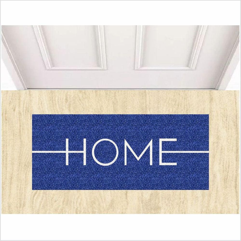 Tapete Capacho Home Azul 70X30cm