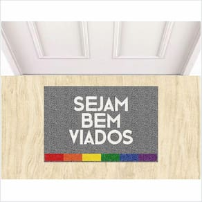 Tapete Capacho Sejam Bem Viados, Tapetes Para Sala, Quarto, Sala.