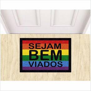 Tapete Sejam Bem Viados, Capachos Divertidos Para Entrada.