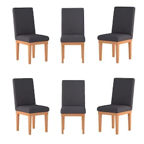 Kit Cadeiras Mesa De Jantar Cinza