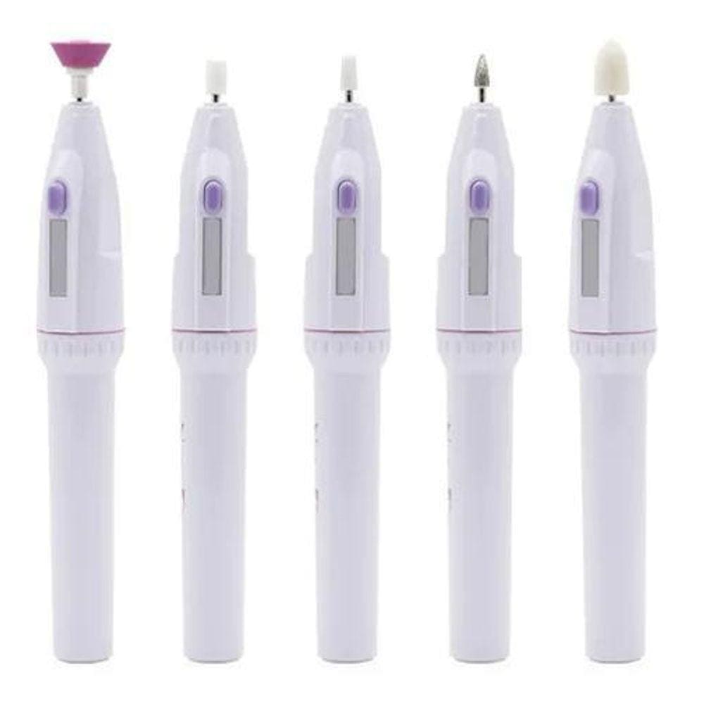 Lixa De Unha Elétrico Portátil Manicure Pedicure