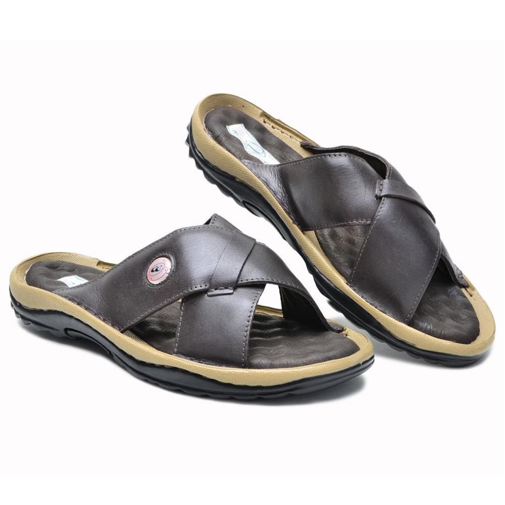 Chinelo Masculino Couro Confortável Dia a Dia Moderno