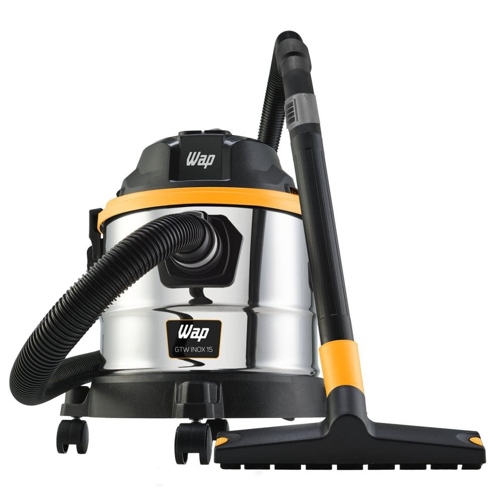 Aspirador de Pó e Água WAP GTW INOX 15 1700W Barril com Bocal de Sopro 127V