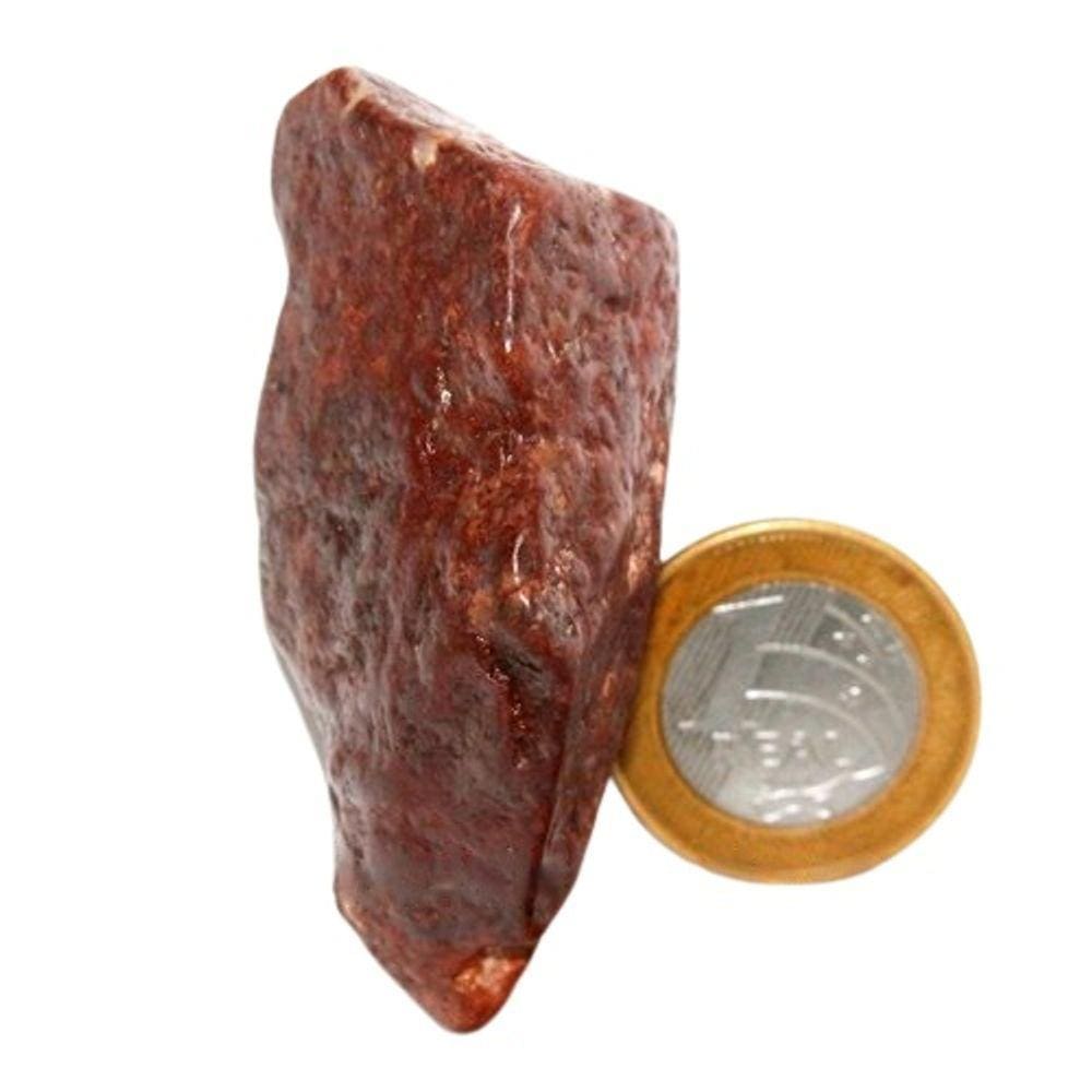 Calcedônia Mosaico Rolado Quartzo Jiboia Natural 63mm 48g