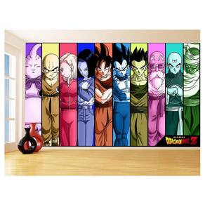 Papel De Parede 3D Dragon Ball Goku Vegeta Anime 3,5M Dbz11