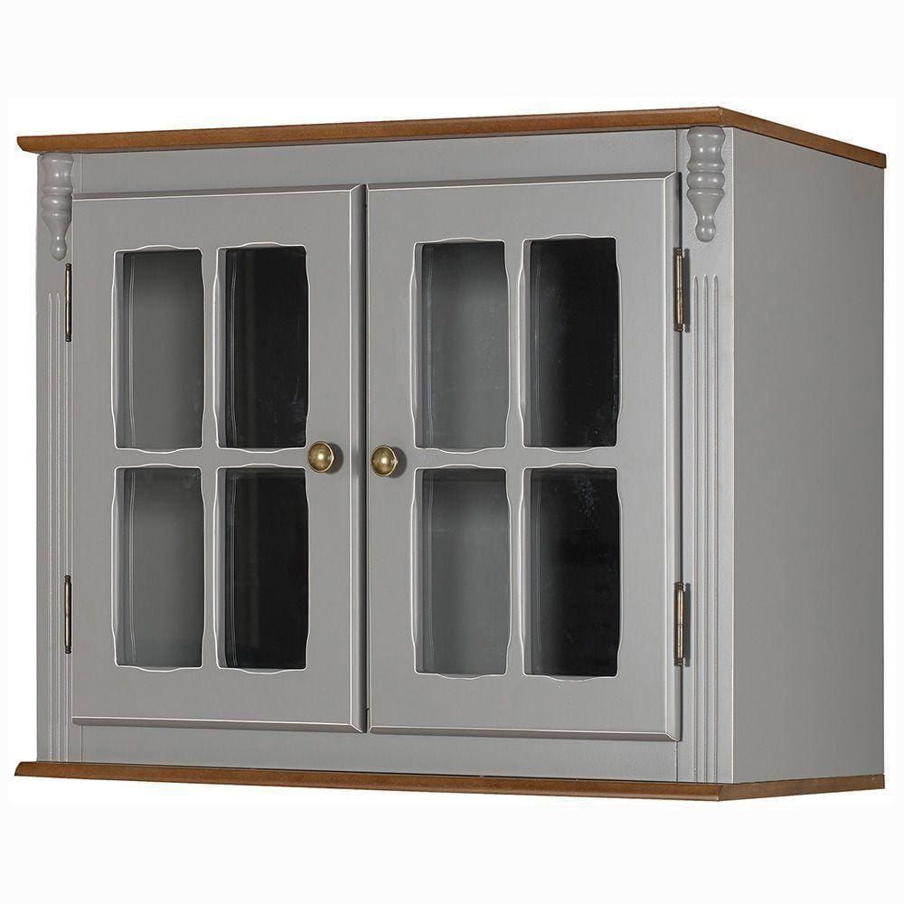 Aéreo Cozinha Hannover 80Cm Com 2 Portas De Vidro - M550700V80 Garapa - Verniz