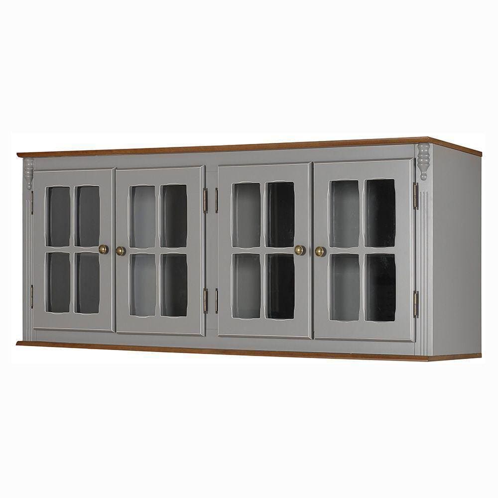 Aéreo Cozinha Hannover 160Cm Com 4 Portas Vidro - M550702V Garapa - Verniz