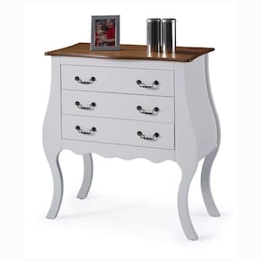 Cômoda Bombê Alta Antique 3 Gavetas - M51023 Garapa - Verniz