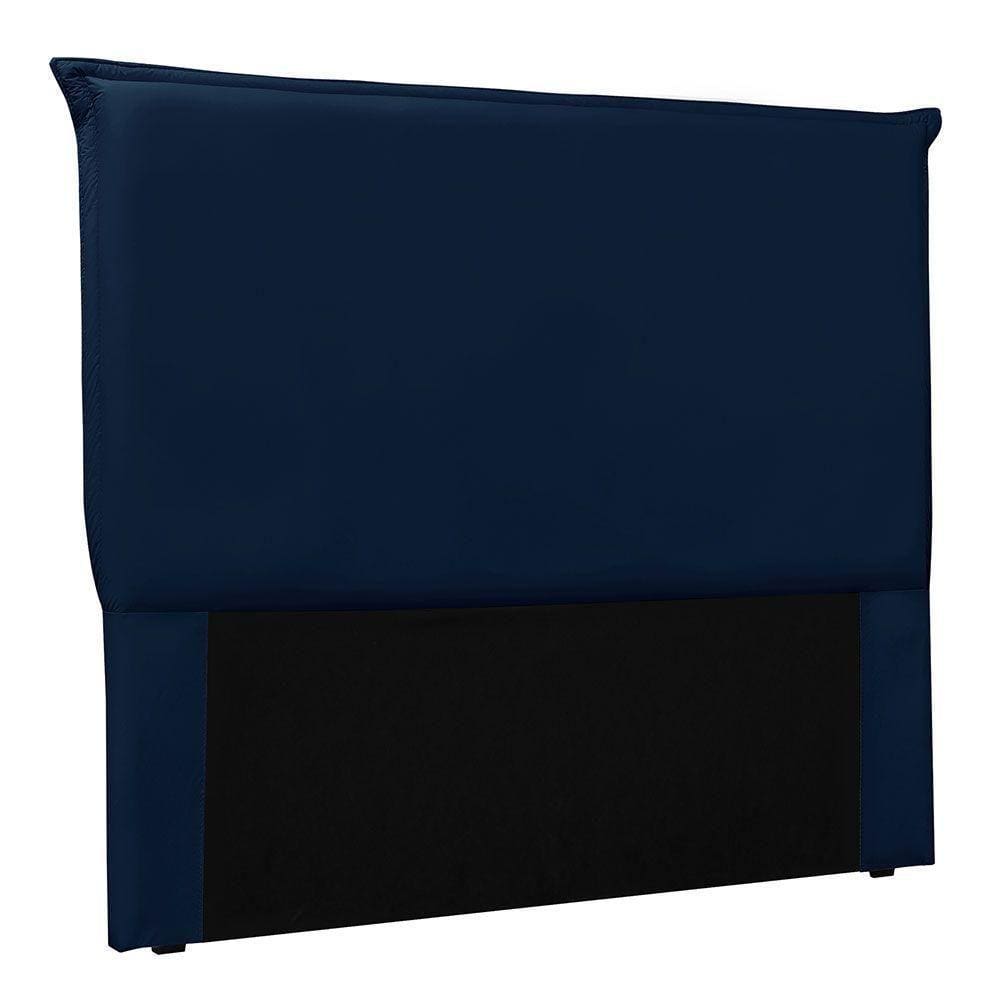 Cabeceira King 1,95m Barcelona Suede - Pallazio Cor Azul Marinho