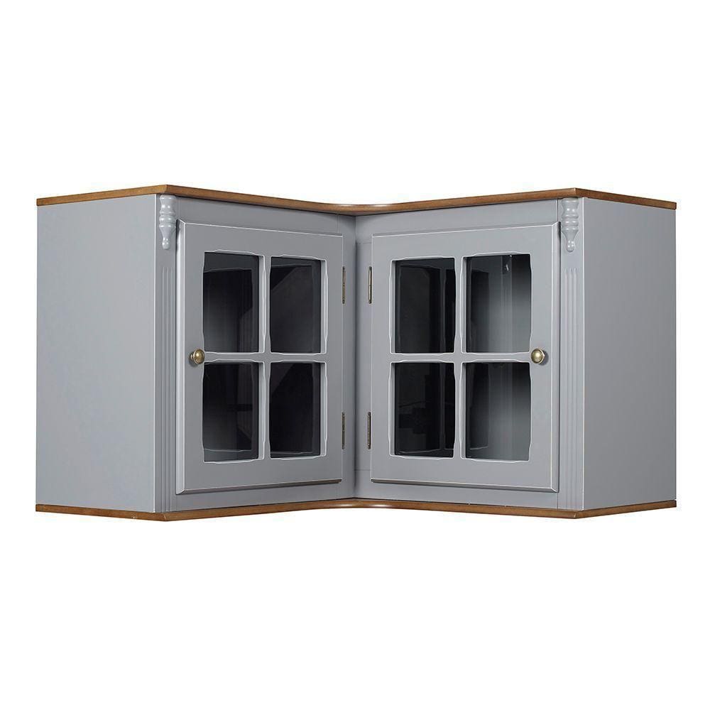 Aéreo De Canto Cozinha 2 Portas De Vidro Hannover - M550708V Garapa - Verniz