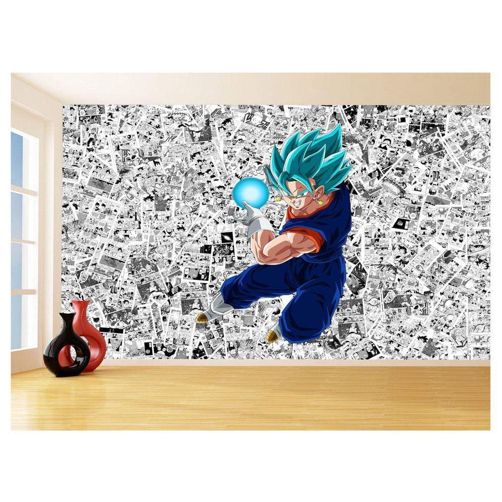 Papel De Parede Dragon Ball Goku Vegetto Anime 3,5M Dbz611