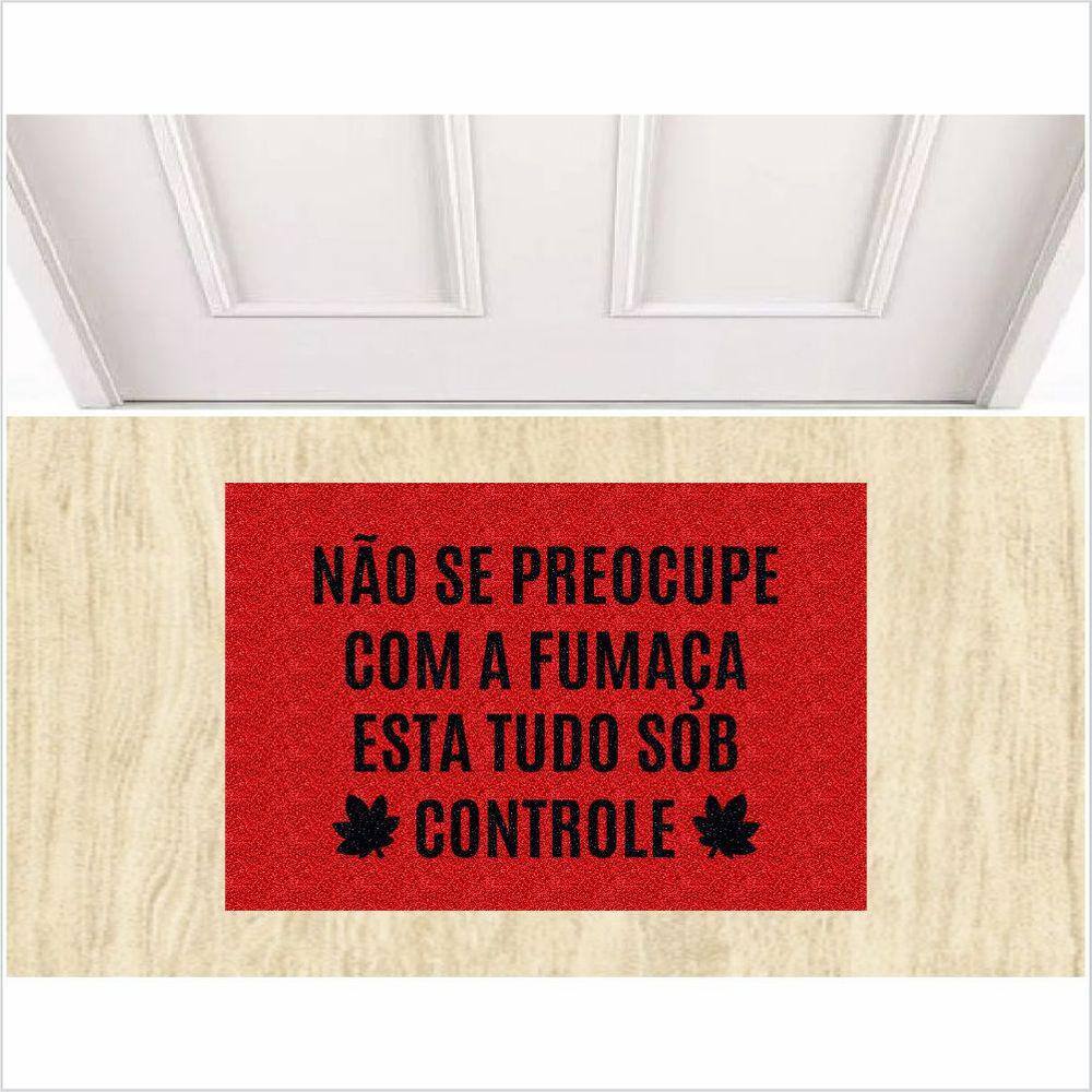 Tapete Não Se Preocupe Com A Fumaça Fundo Vermelho