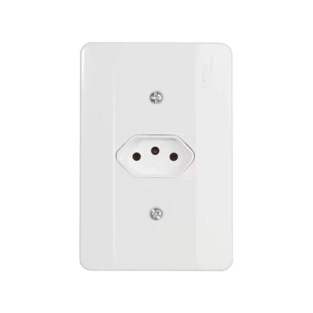 Tomada Mec-Tronic 2P+T 10A Branco