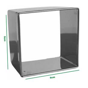 Cortador Quadrado Brownie, Bolo E Massas 5 X 5 Inox
