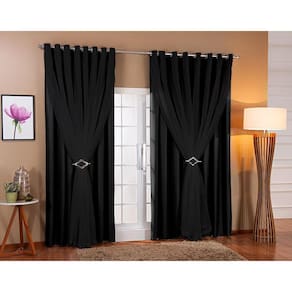 Cortina de Voil com Forro Blackout 6,00x2,30 - 75% Proteção