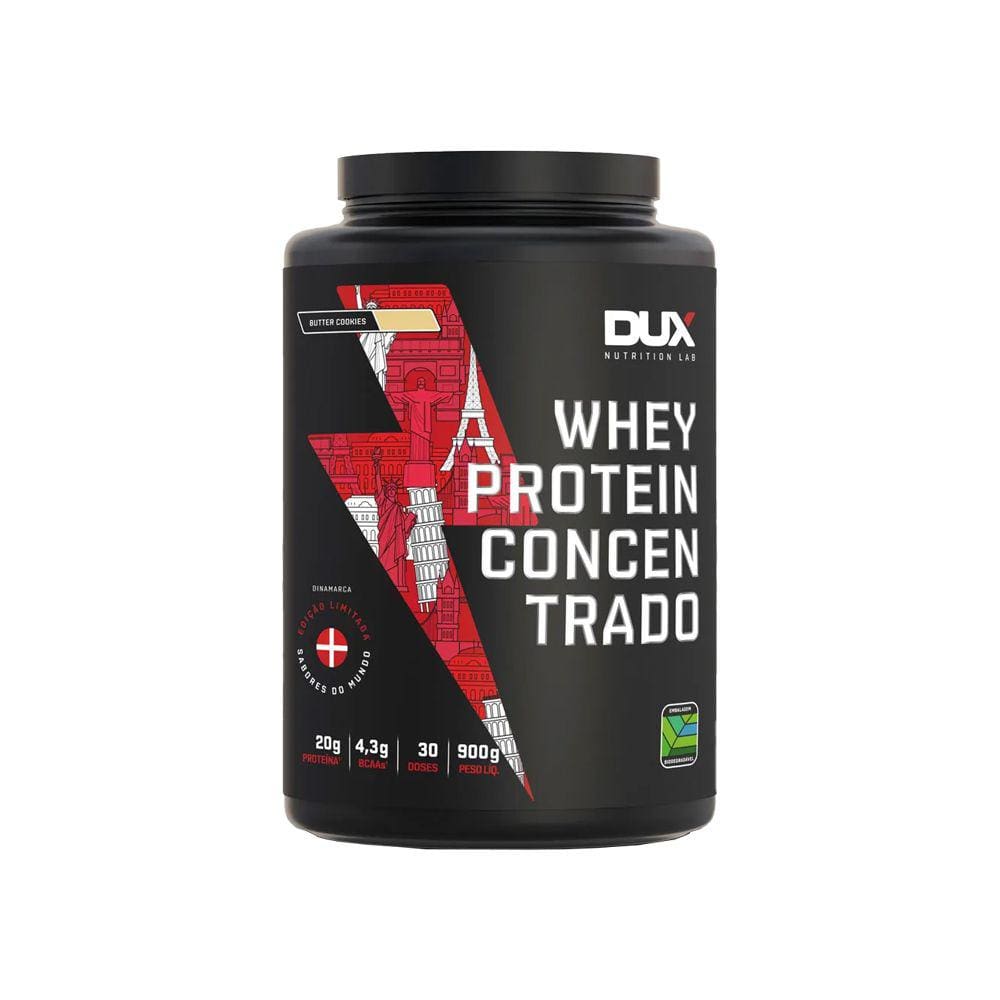 Whey Protein Concentrado (900g) Butter Cookies Dux Nutrition