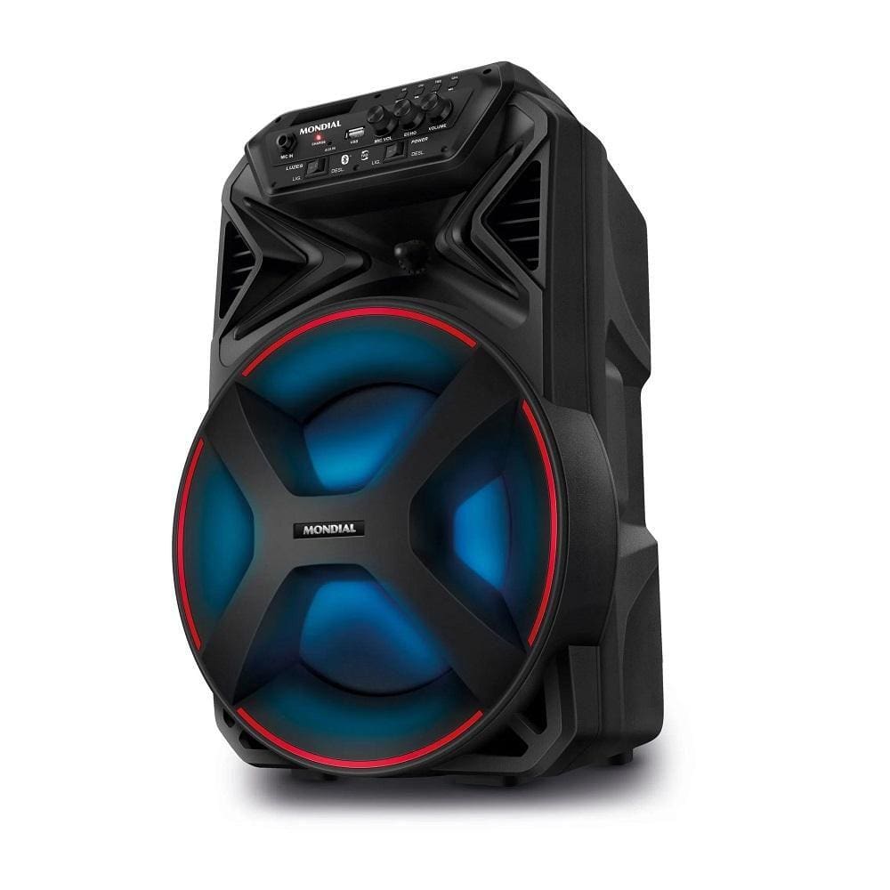 Caixa Amplificada Connect Partyplus CM-250, 250W, Bluetooth, USB, Aux, TWS, FM, Bivolt, MONDIAL