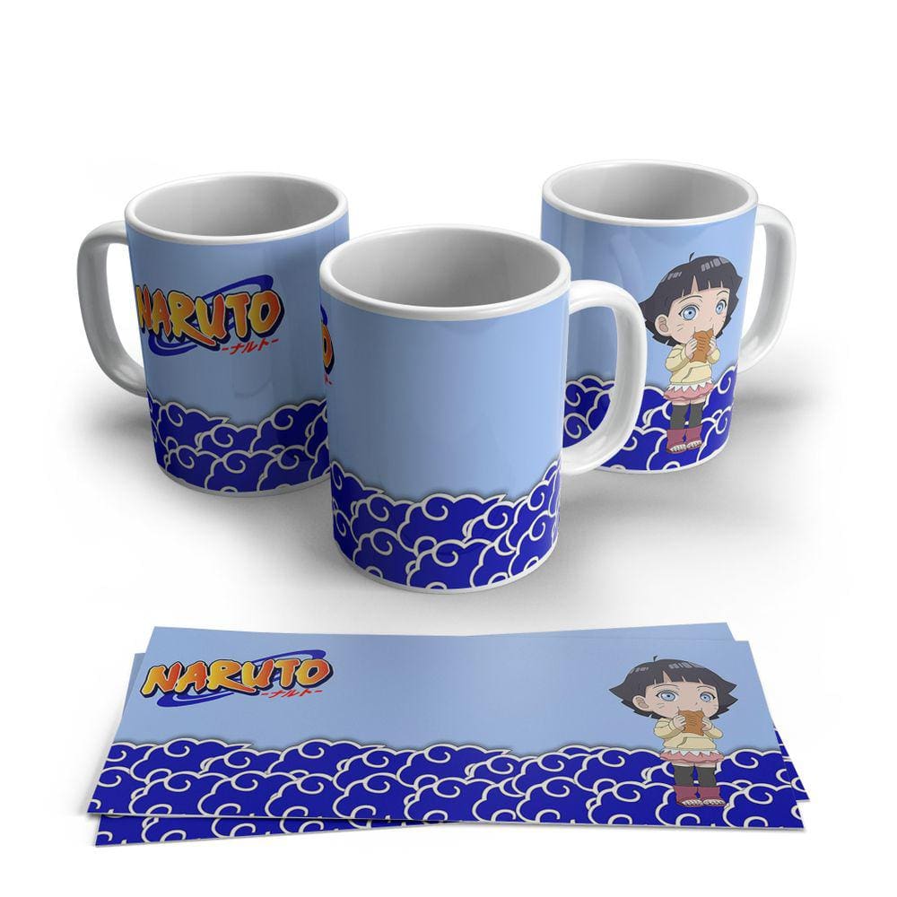Caneca de Porcelana Naruto Himawari Personagens
