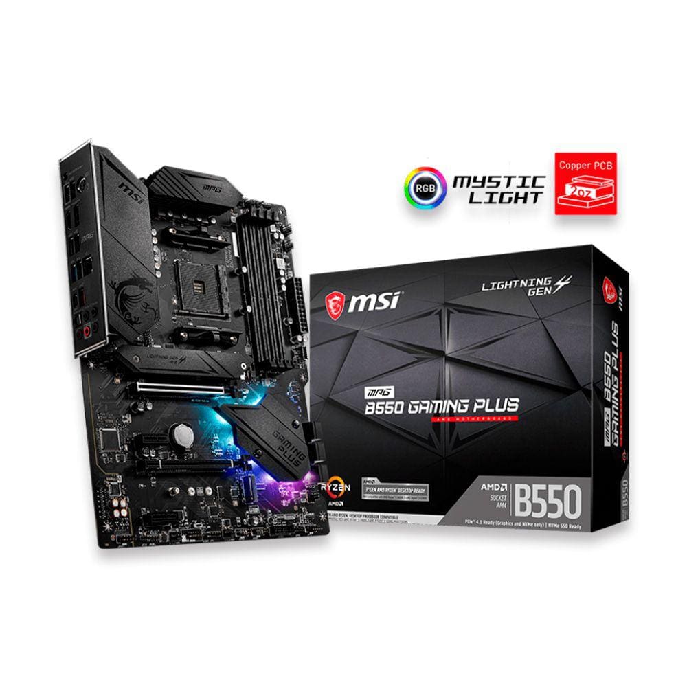 Placa Mae MSI B550 Gaming PLUS AMD AM4 911-7C56-049