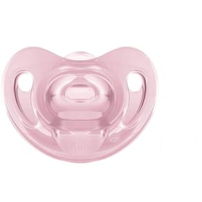 Chupeta Sensitive Soft 100% Silicone Menina Rosa - NUK