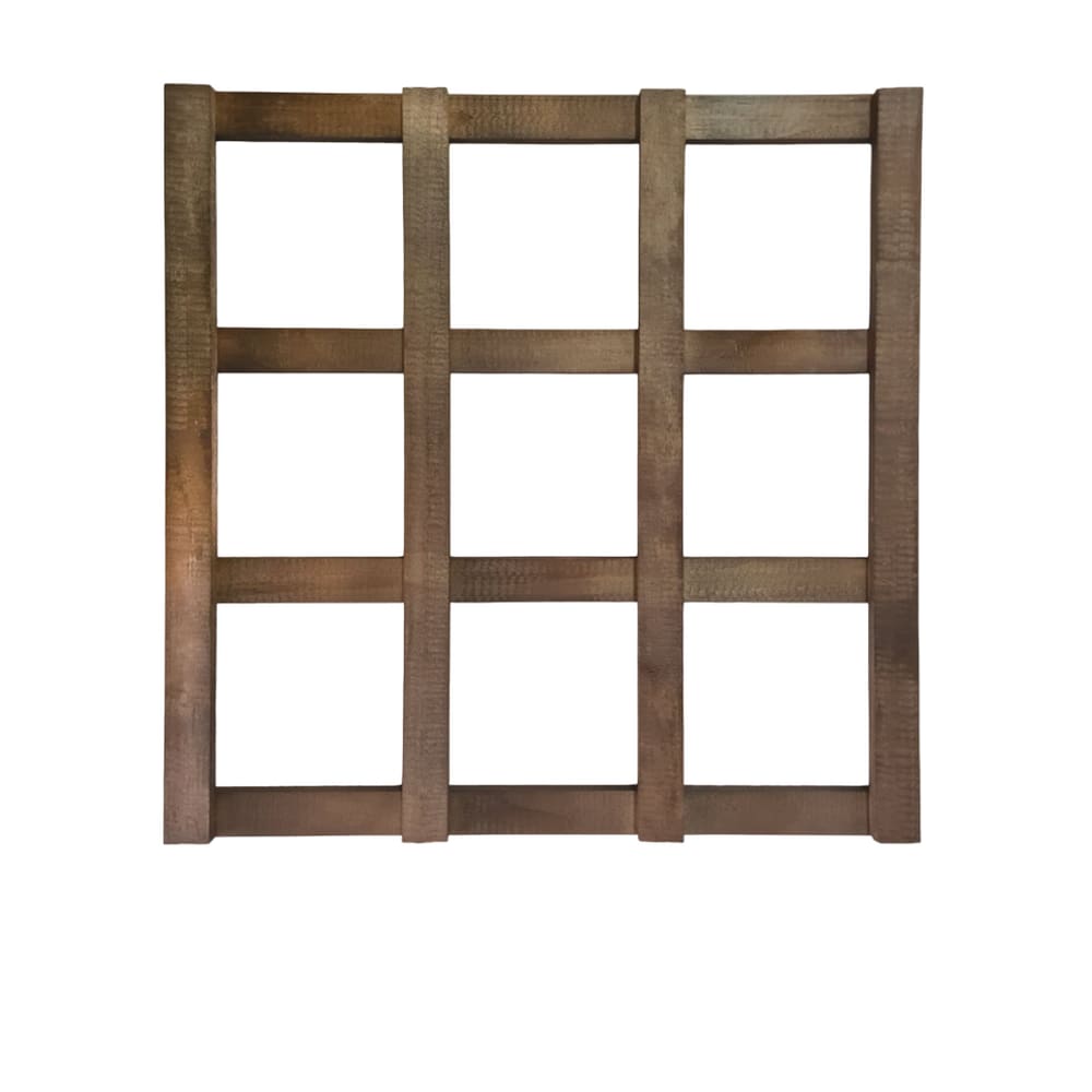 Treliça Jardim Vertical Pinus 50x50 cm Stain Nogueira