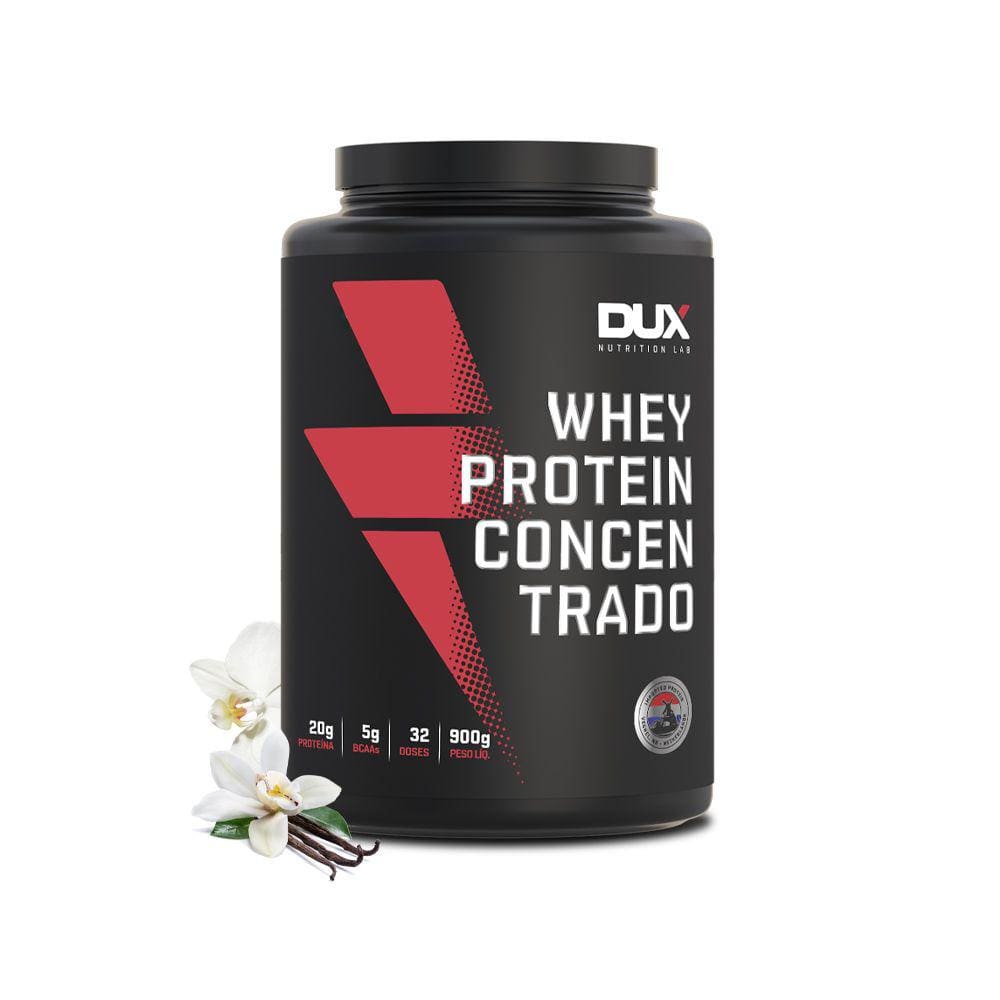 Whey Protein Concentrado (900g) Baunilha Dux Nutrition