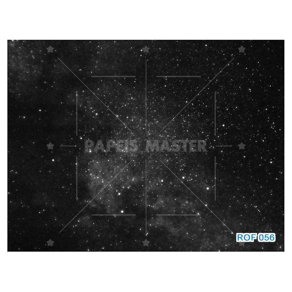 Papel De Teto Céu Espaço Estrelas Galáxias 3,5M Rof56