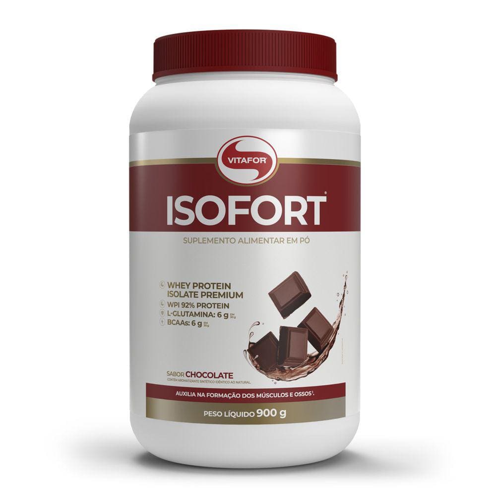 Whey Protein Isolado Premium Isofort (900g) Vitafor