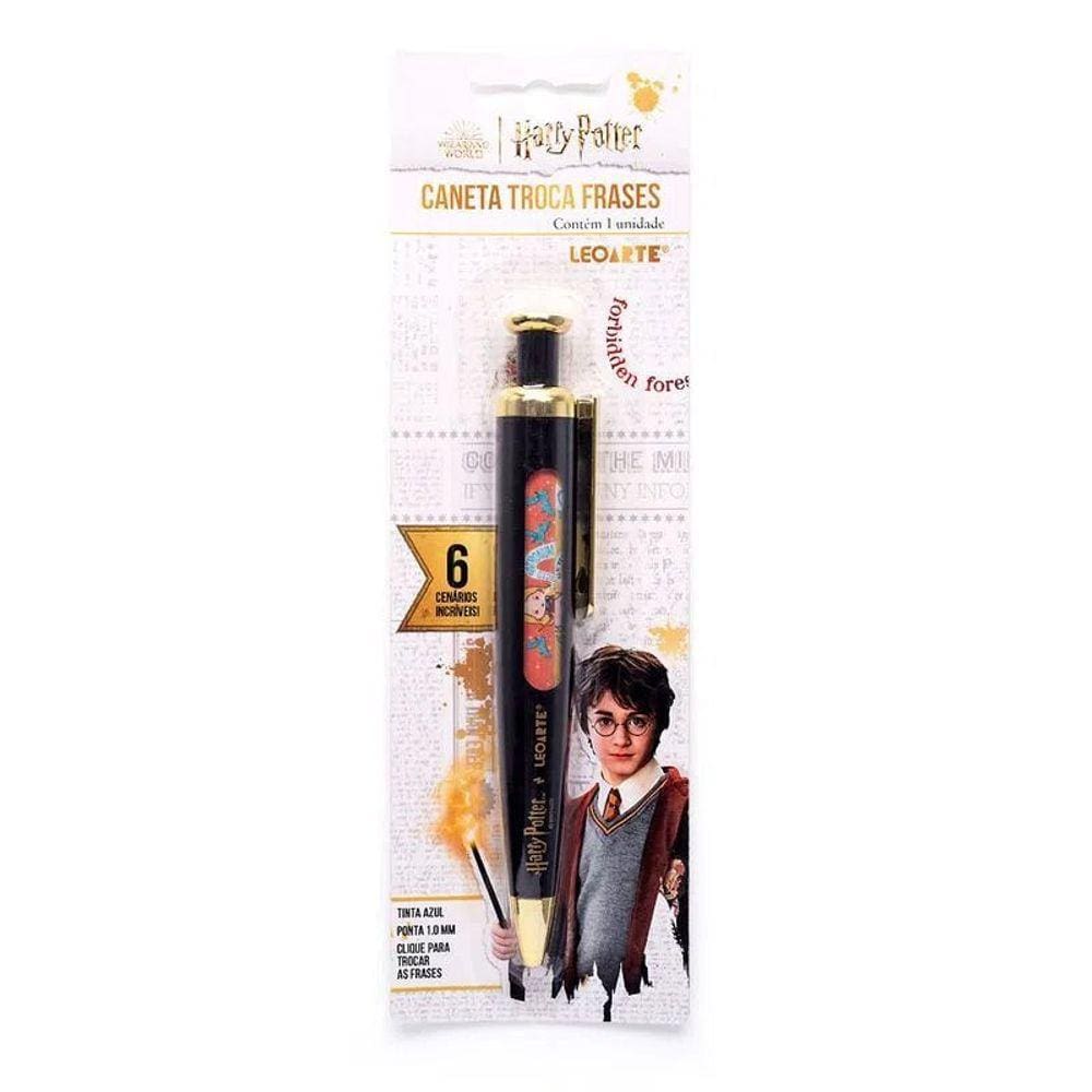 Caneta Esferográfica Troca Frases Harry Potter Leo E Leo