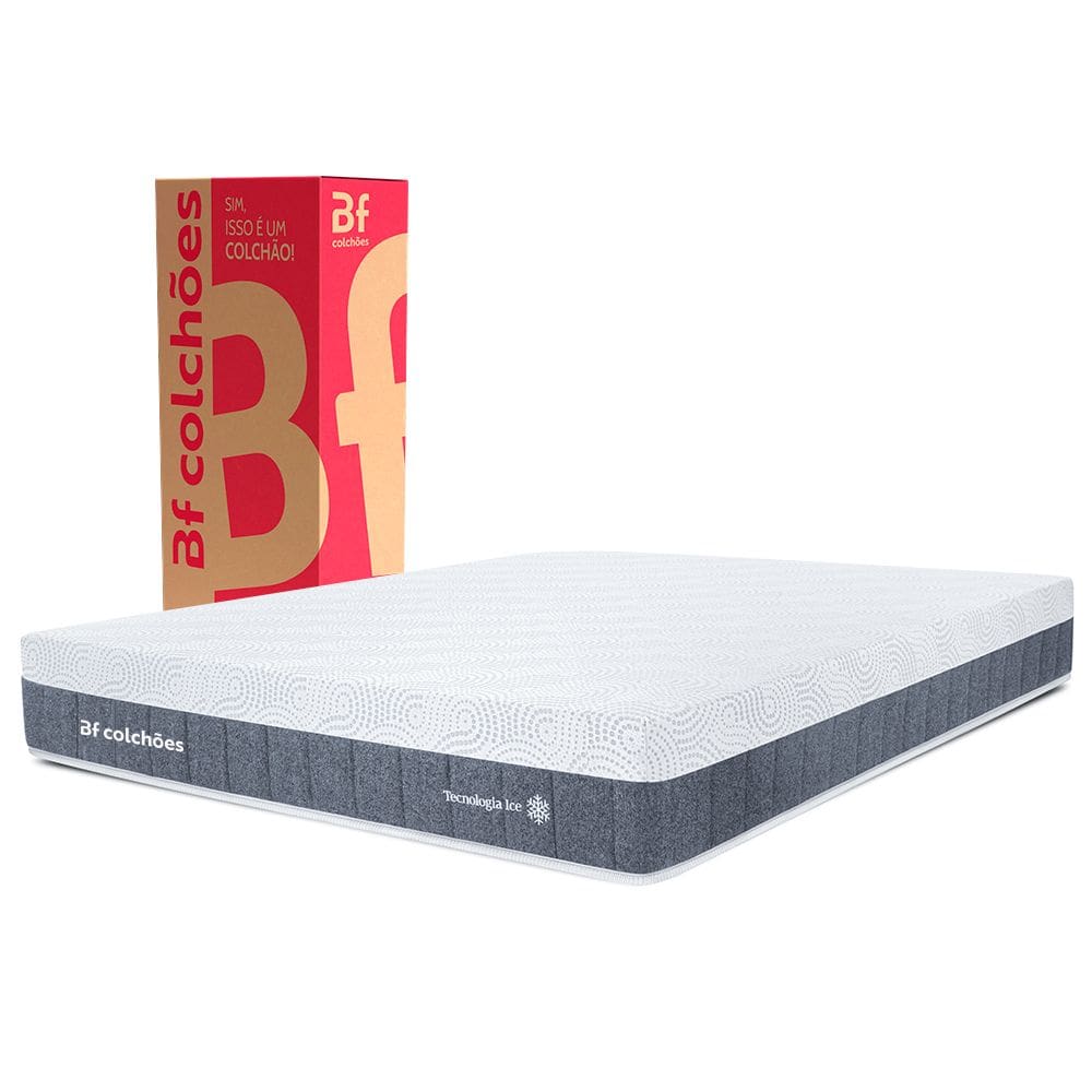 Colchão Casal Premium BF Ice Espuma NASA 138x188cm BF Colchões