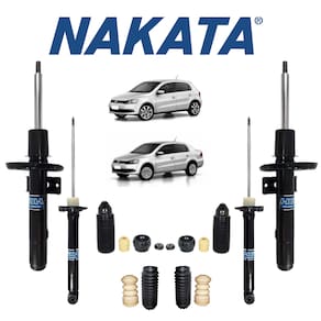 Jogo Amortecedor Nakata + Kit Batente Gol G5 2008 A 2012