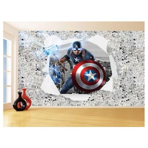 Papel De Parede 3D Heróis Página Quadrinhos Hq 3,5M Nhma272