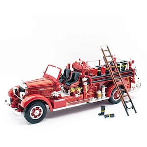 Miniatura Caminhão De Bombeiro Anos 30 Mack Type 75Bx 1/24