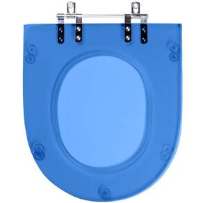 Assento Sanitario Poliester Luna Azul Translucido para vaso Icasa
