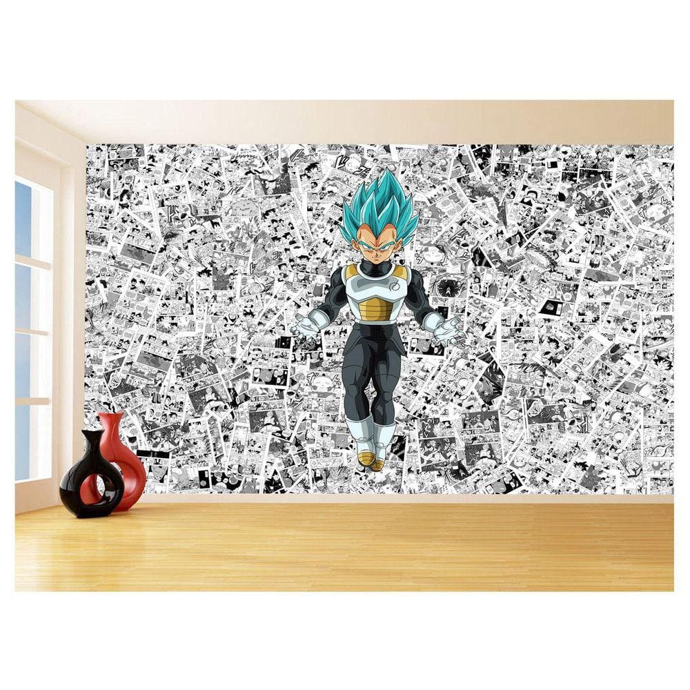 Papel De Parede Dragon Ball Vegeta Anime Blue 3,5M Dbz573