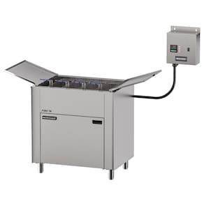 Fritadeira Elétrica Metalcubas Zona Fria de Óleo 75 Litros 3 Cestos Grandes Trifásico 220V FOEI 75 CG