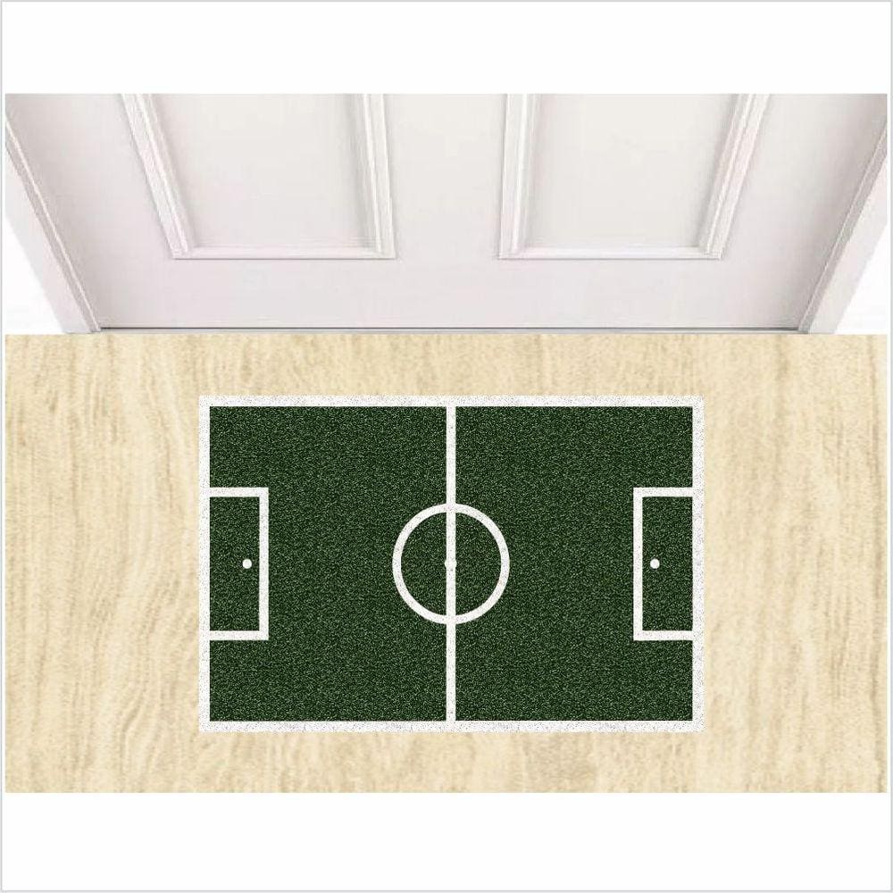 Tapete Campo De Futebol - Verde Musgo
