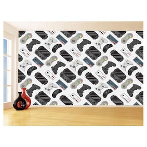 Papel De Parede 3D Infantil Controle Game Jogo 3,5M Azs273