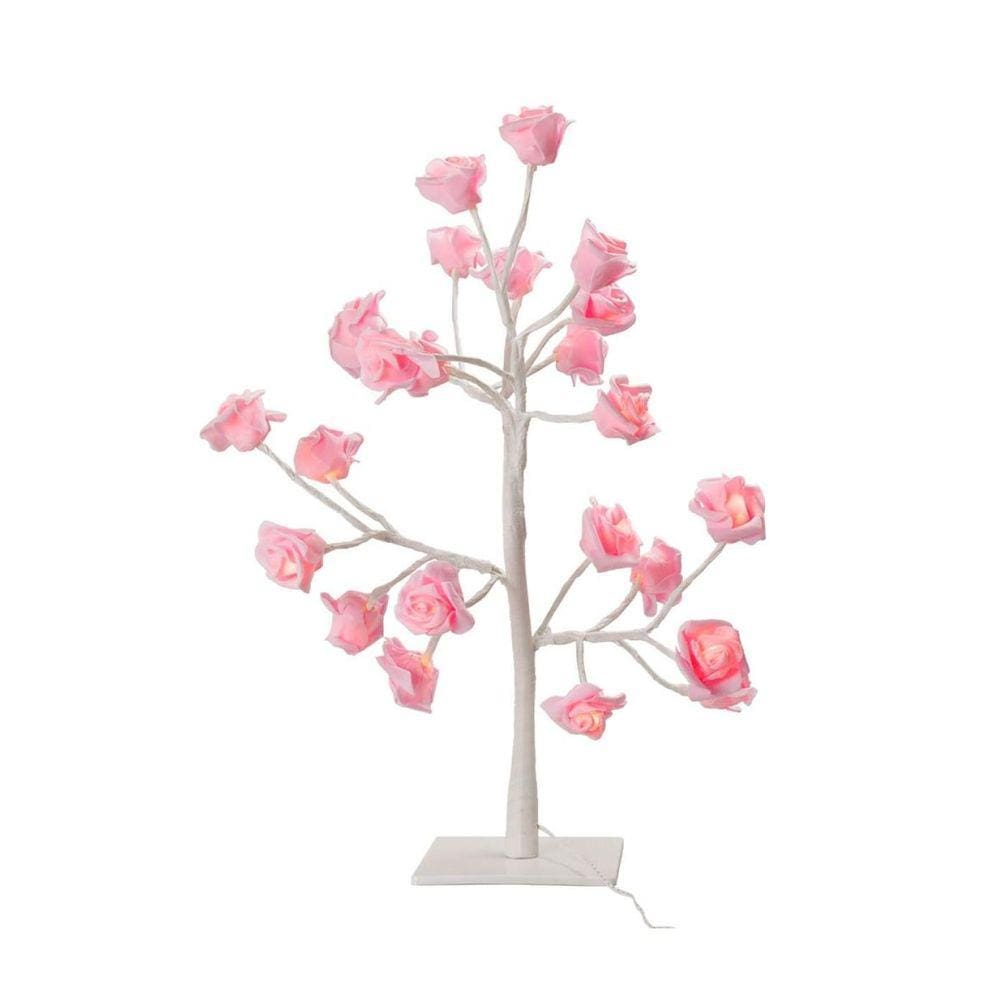 Luminária Árvore Flores 31cm - Plástico - USB