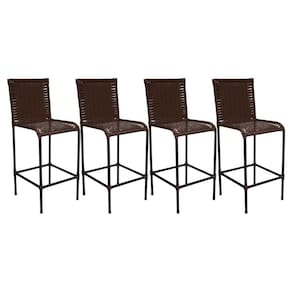 Conjunto de 4 Banquetas Alta Diplomata de Fibra Sintética