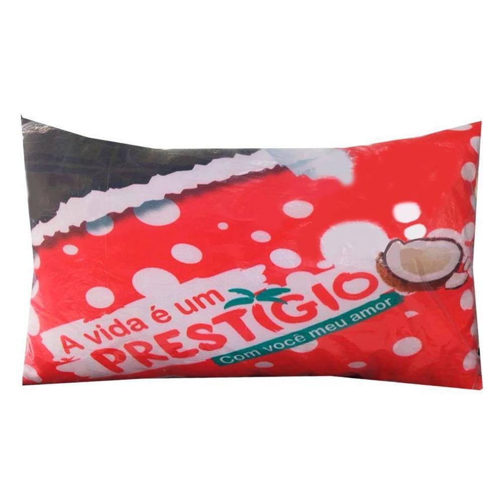 Almofada Vermelha 38 cm x 23 cm - A Vida é um Prestígio